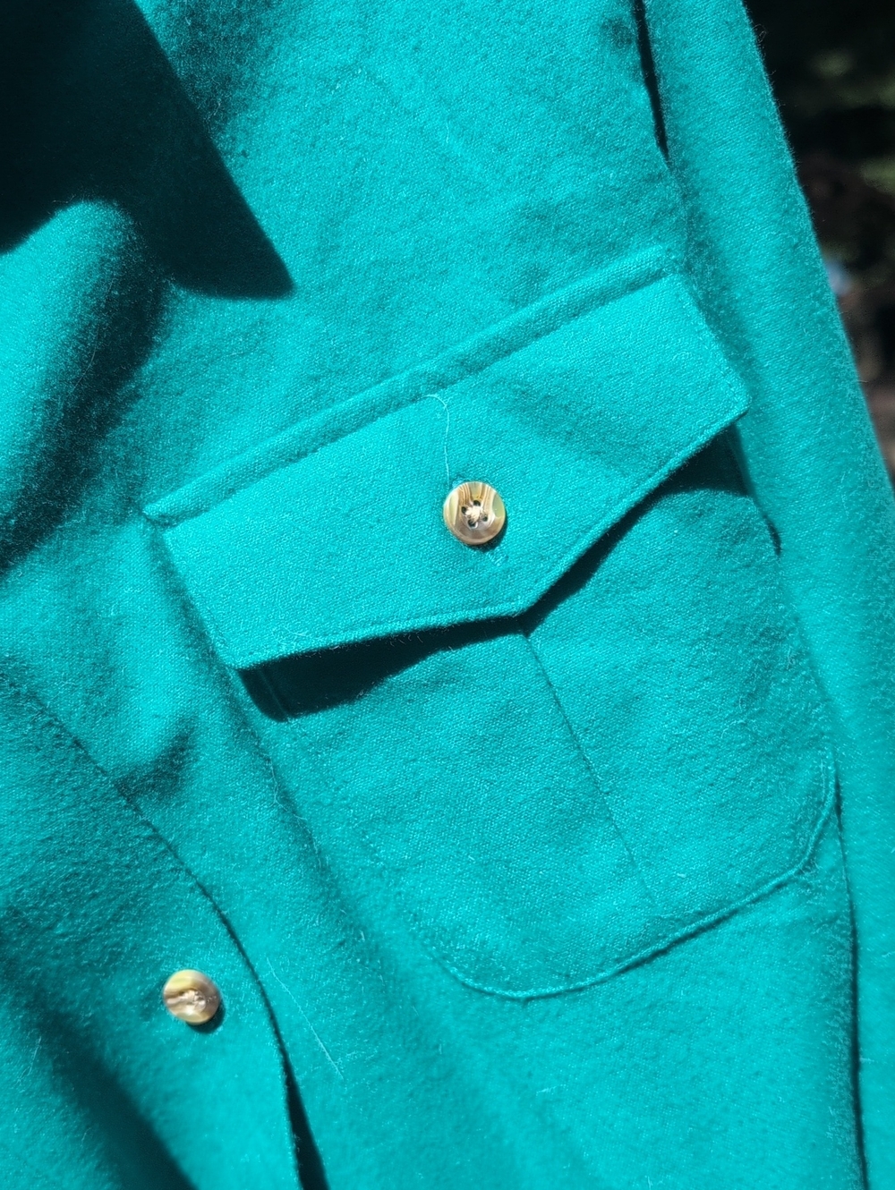 L.L. Bean Teal Shirt Jacket - Picture 8 of 8
